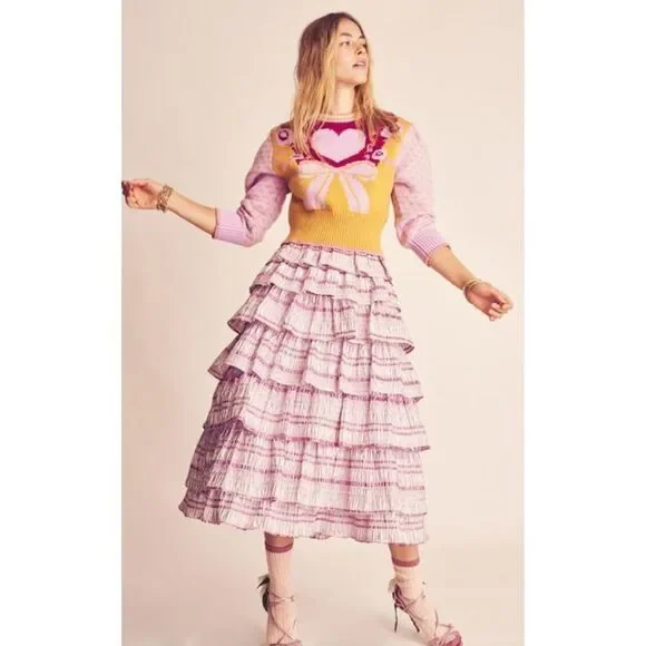 LOVESHACKFANCY Emani Crewneck Sweater - Picture 6 of 14